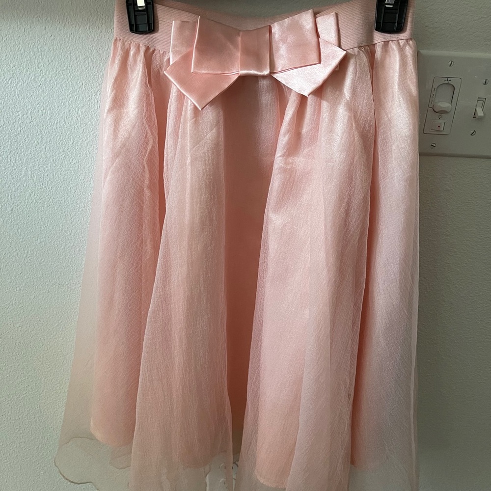 Pink tulle skirt